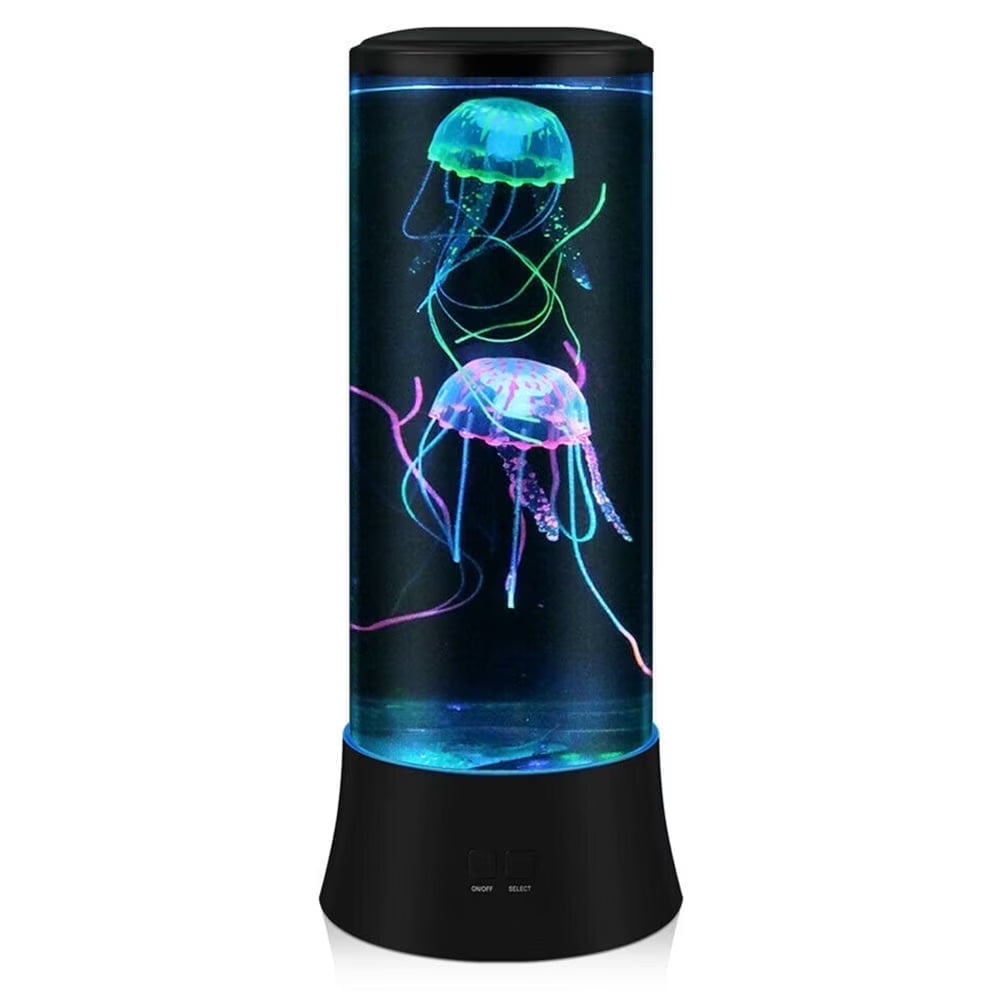 15" Jellyfish Lamp, LED Fantasy Jelly Fish Light, 7 Color Setting Jellyfish Tank Table Lamp